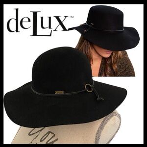 DeLux (Canada) Black Wool Felt Hat